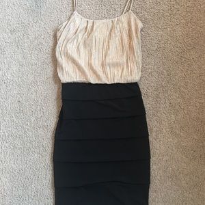 Gold and Black Dress